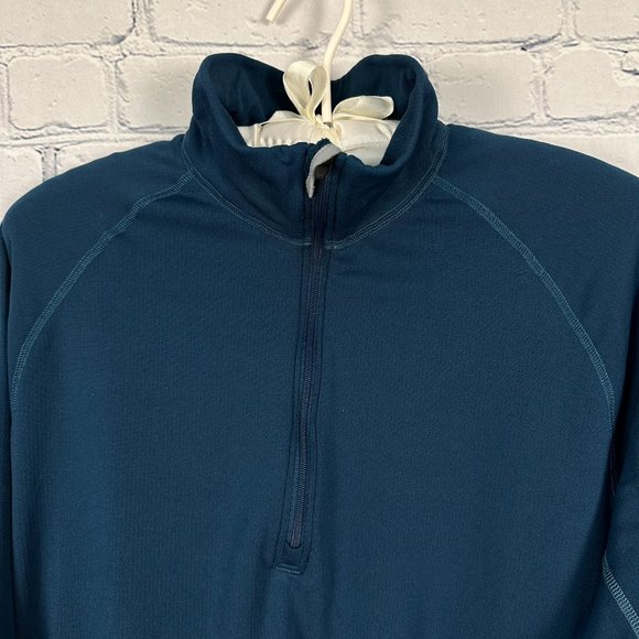 Eastern Mountain Sports Men's 1/4 Zip Polartec® Base Layer Top, Size M, Blue‎ - Picture 3 of 8